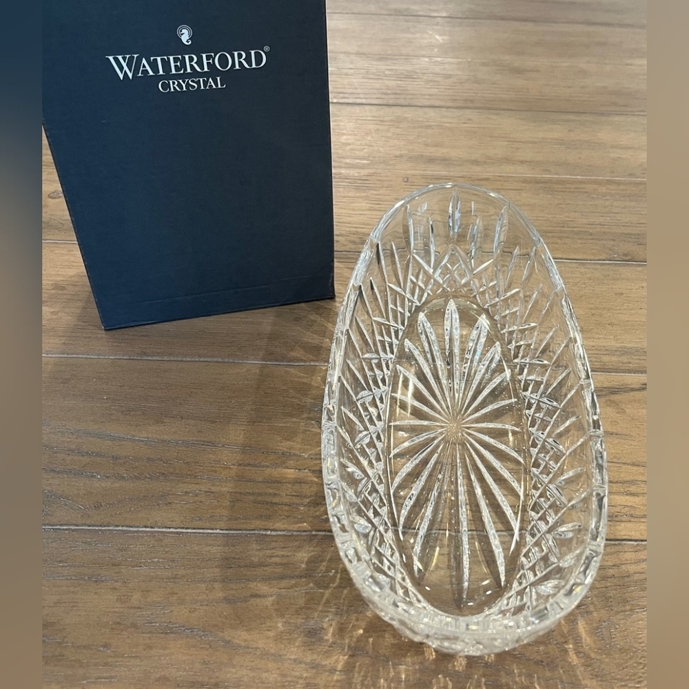 Waterford Crystal Lismore Celery/Serving Dish Vintage But New In Original‎ Box